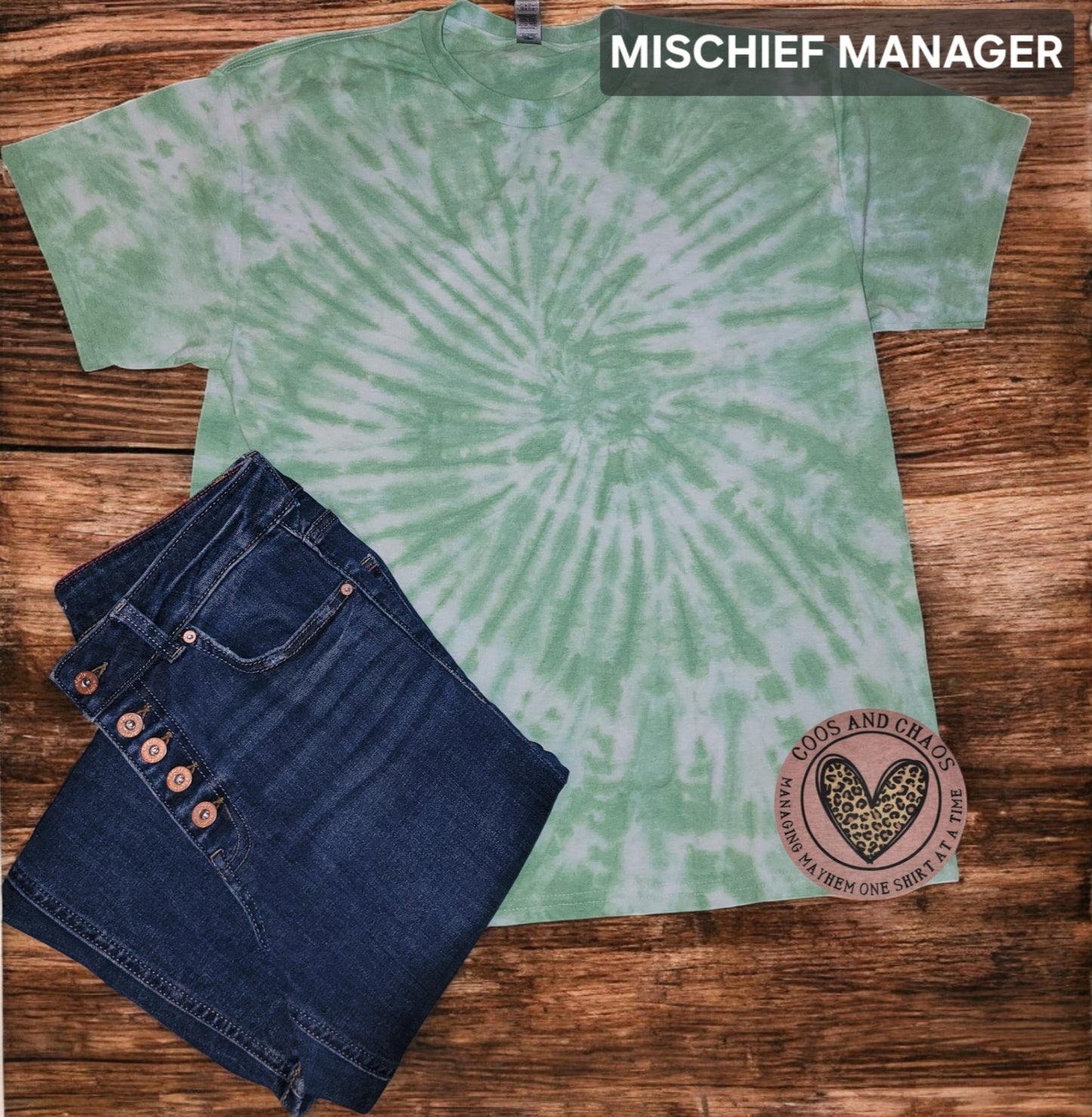 Momma Mayhem Tie Dye Cloud Tee/Crewneck