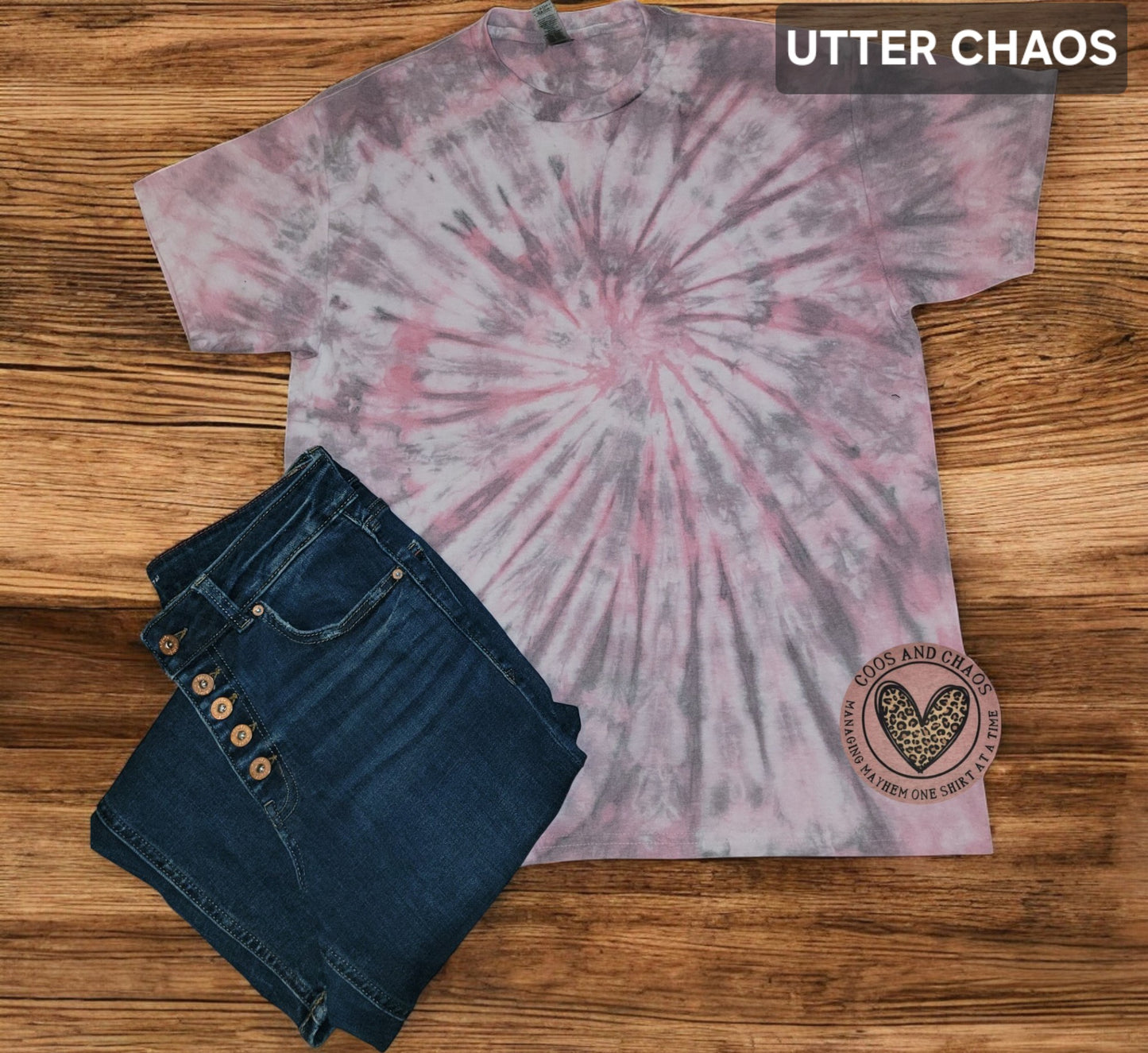 Momma Mayhem Tie Dye Cloud Tee/Crewneck