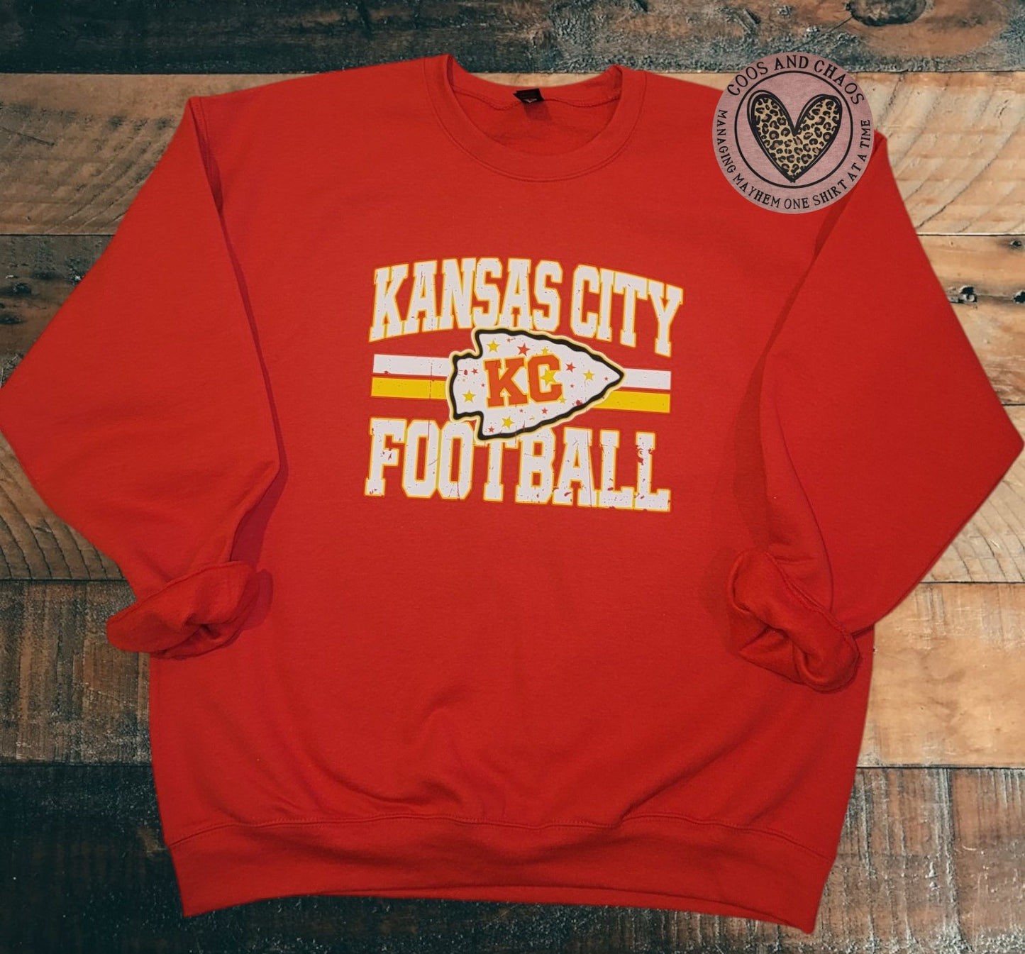 Kansas City Football ARROW Tee or Crewneck