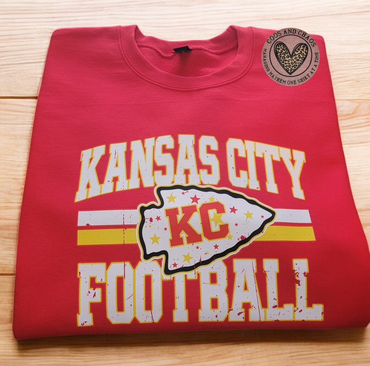 Kansas City Football ARROW Tee or Crewneck