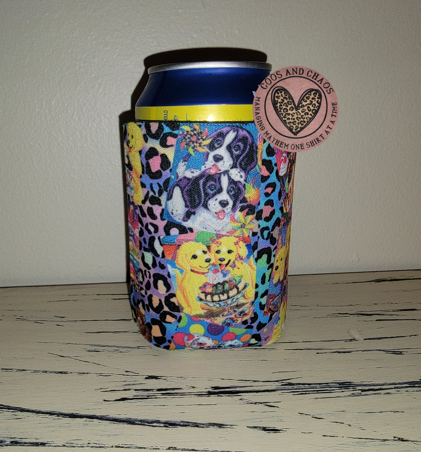 Lisa Frank 90s Themed Koozie