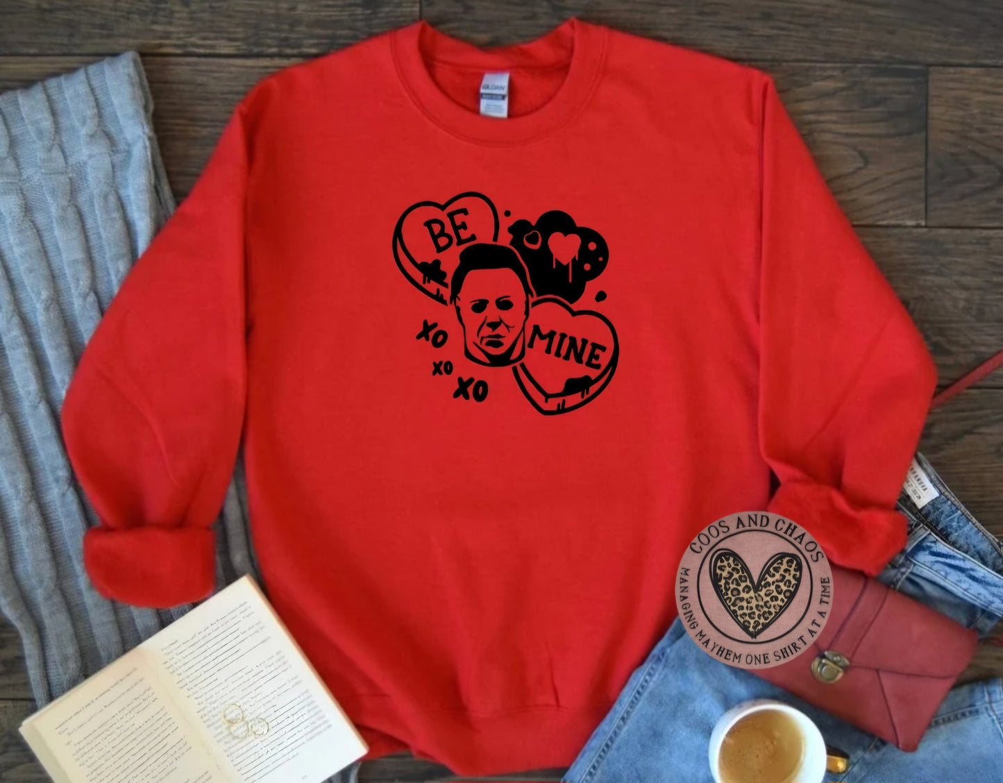 Reg/Glitter Myers Valentine Crewneck