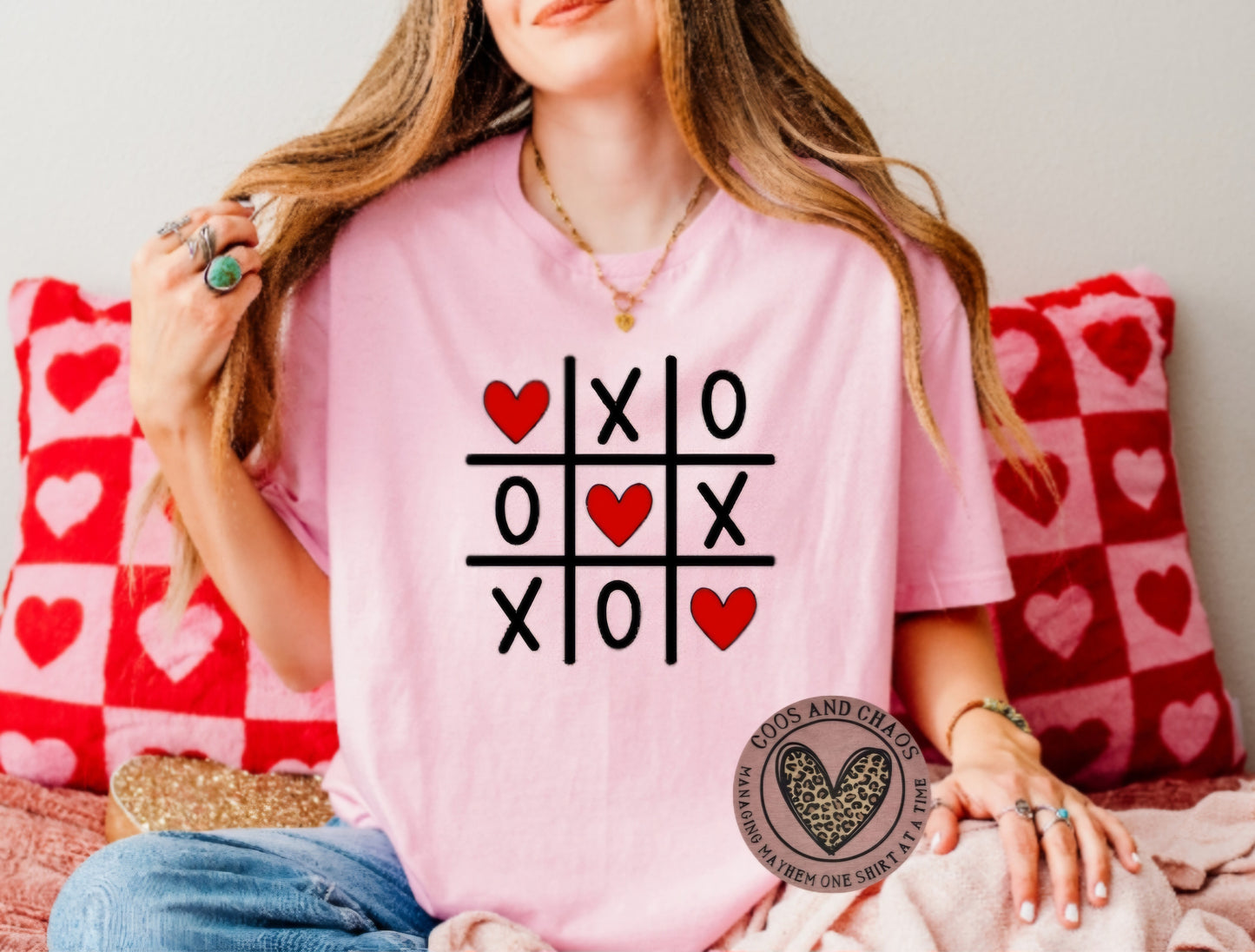 V-Day Tic-Tac-Toe Tee