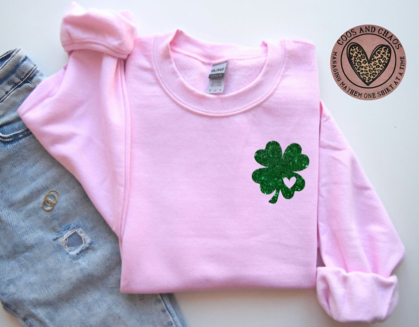 Clover Heart Tee/Crewneck