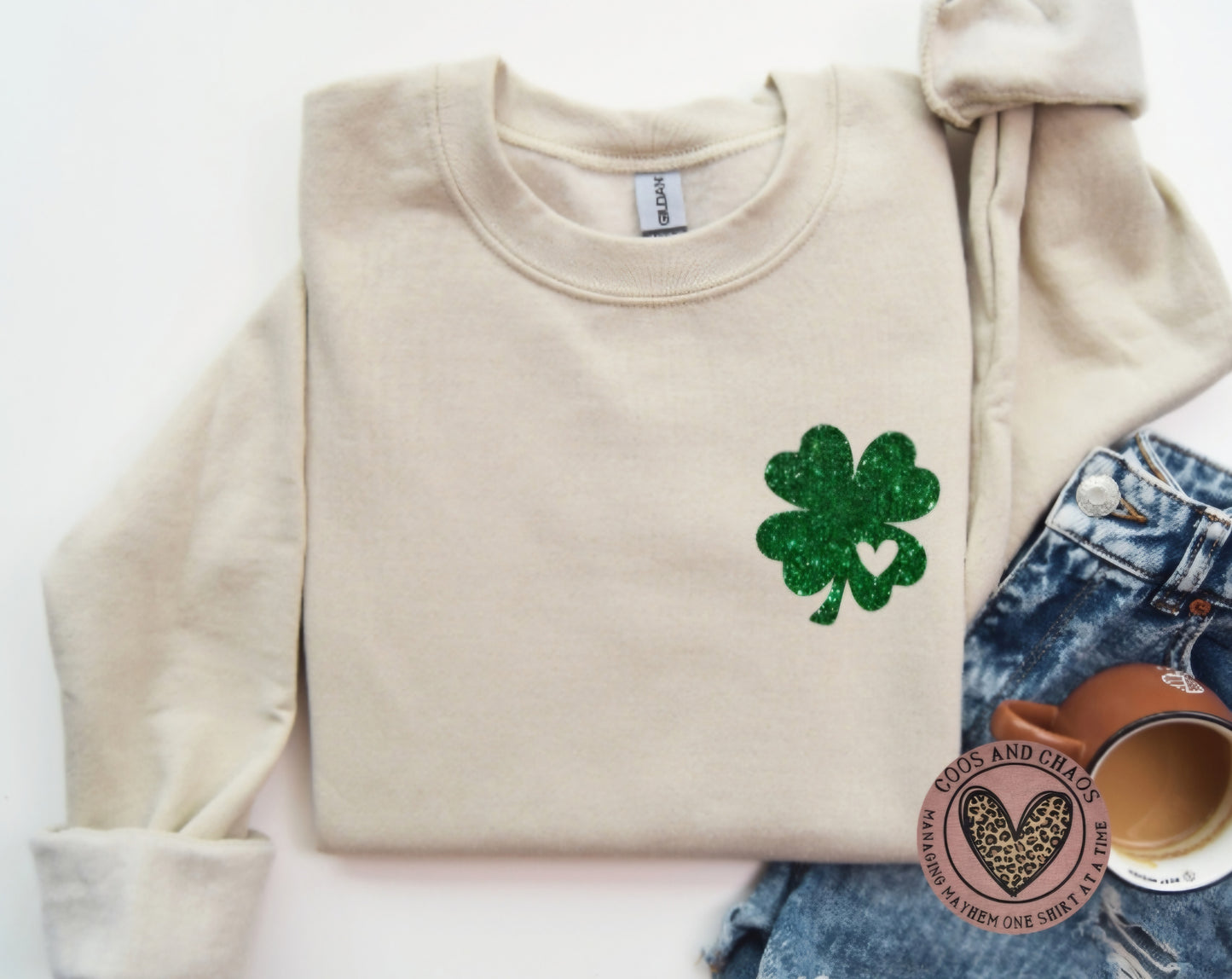 Clover Heart Tee/Crewneck