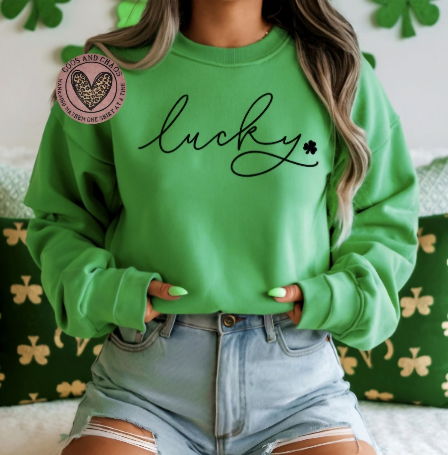 LUCKY Script Tee/Crewneck