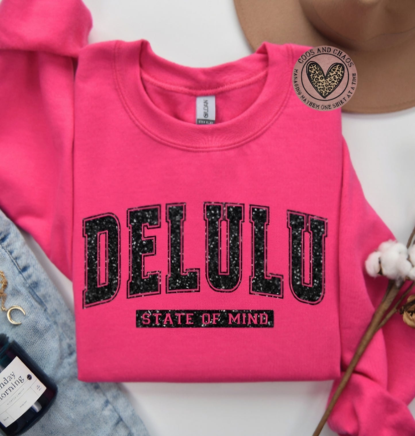 Delulu State Basic Tee/Crew