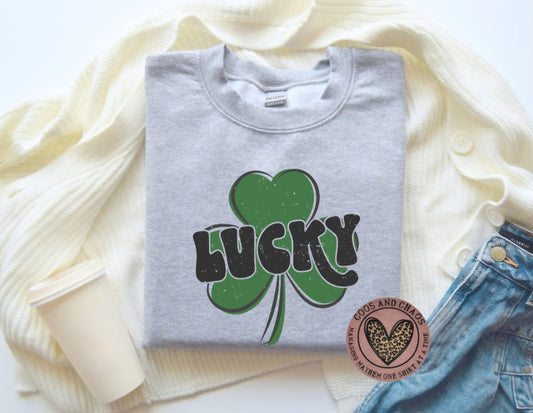 Retro Lucky Tee/Crew