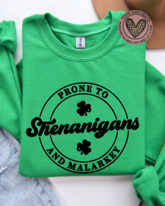 Shenanigans & Malarkey Tee/Crewneck