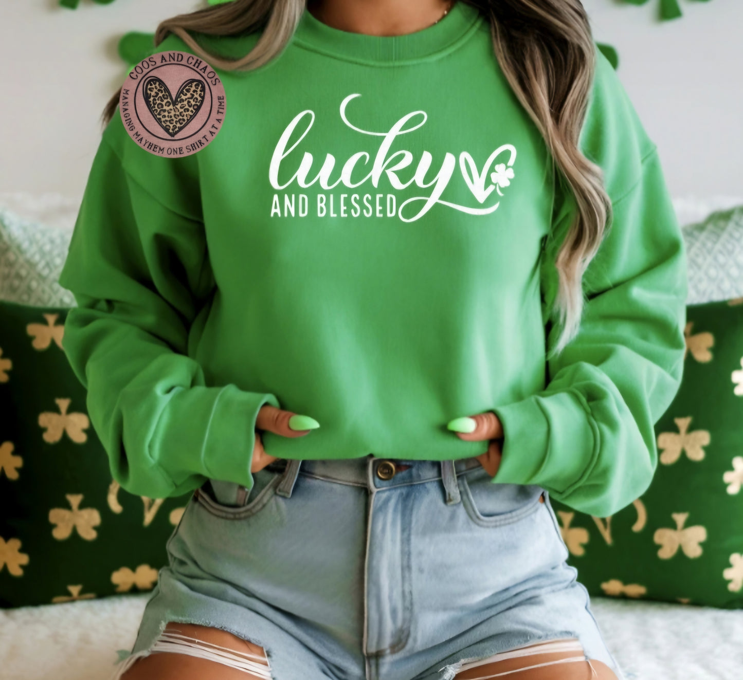 Lucky & Blessed Tee/Crewneck