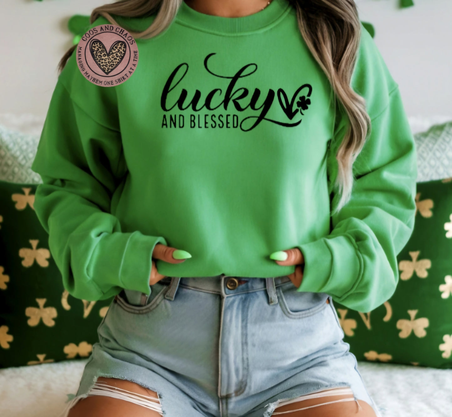 Lucky & Blessed Tee/Crewneck