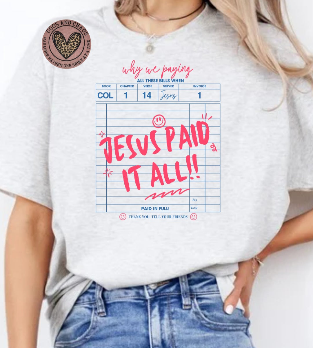 Jesus Receipt-Tee